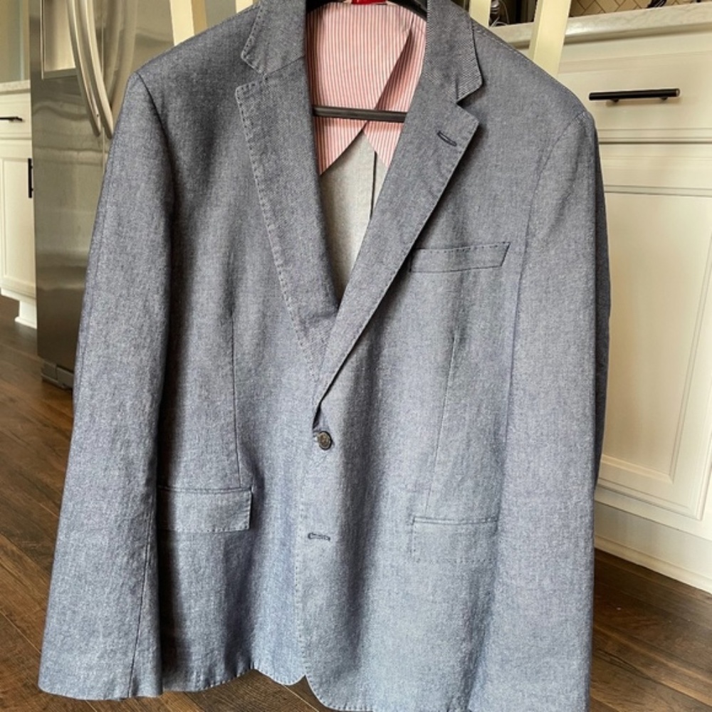 Brooks Brothers Chambray Two-Button Sport Coat